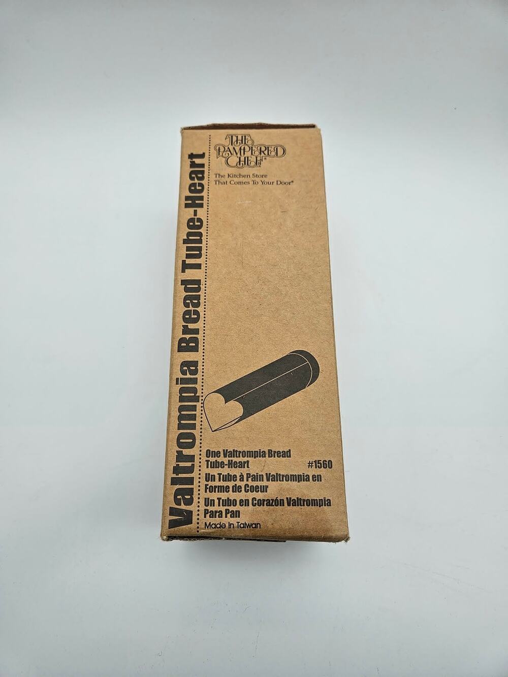 Vintage The Pampered Chef #1560 Valtrompia Bread Tube Heart Shaped